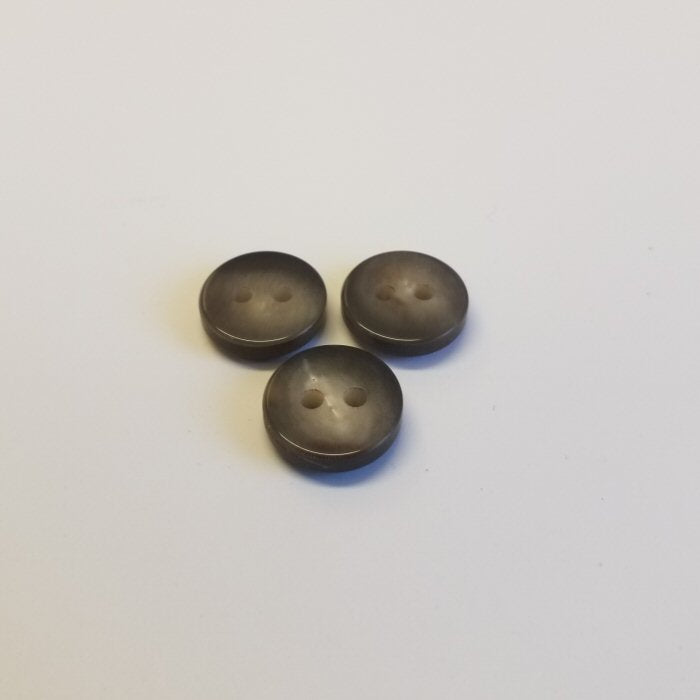 Büffelhornknopf 70: braun - 13 mm