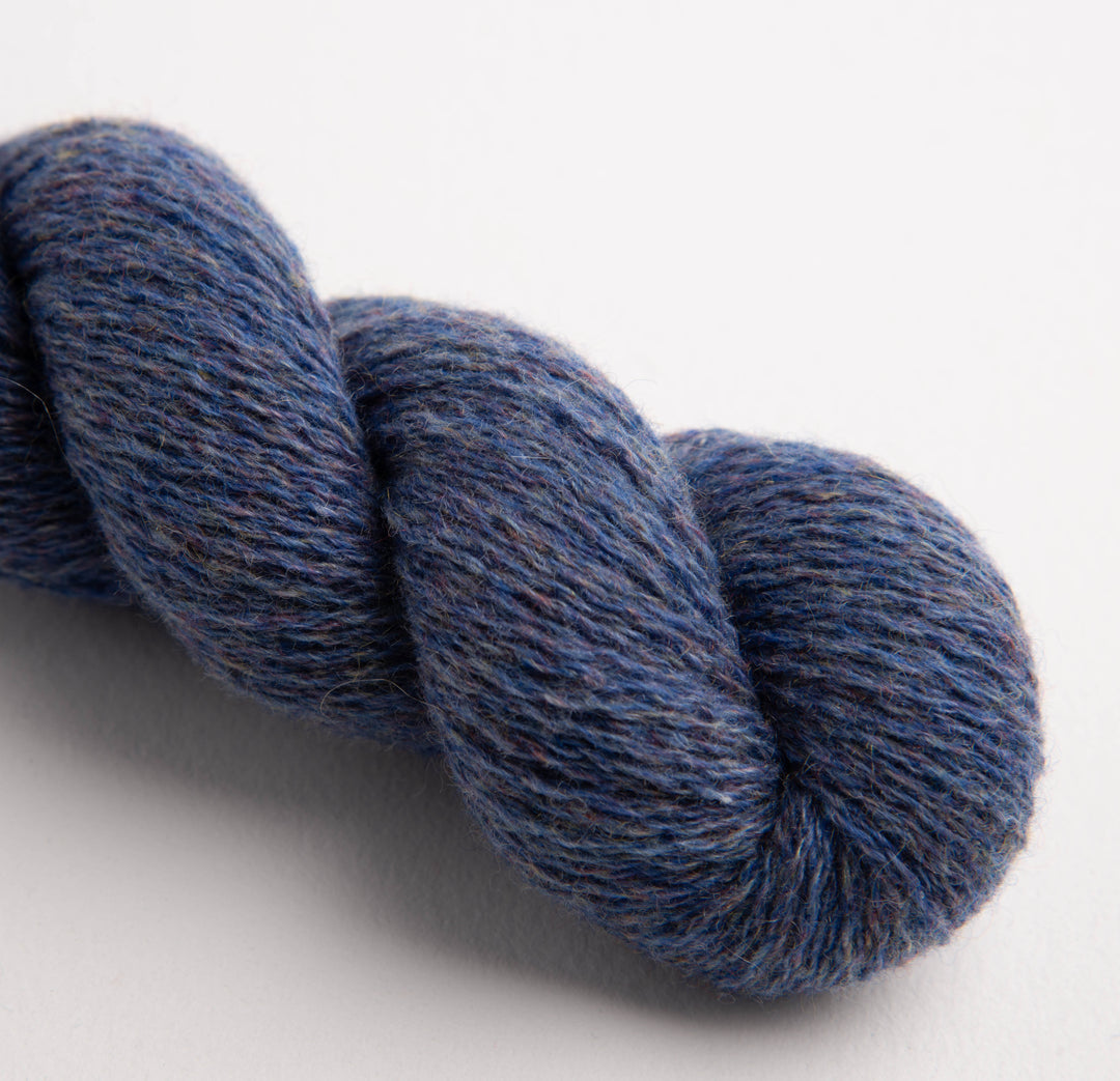 GARNA Edda Kaschmir Garn: Blå Tweed