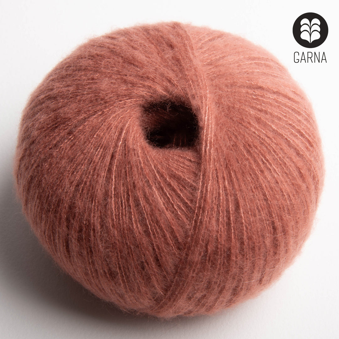 GARNA Cumulus Cashmere / silke garn : 365 Terracotta