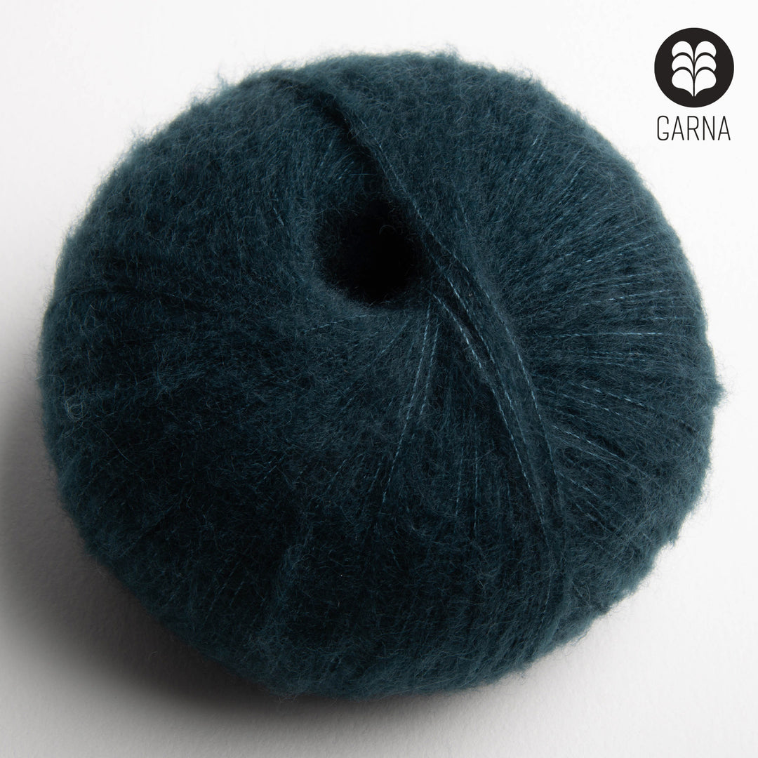 GARNA Cumulus Kaschmir-/Seidengarn: 685 Mørk Petroleum