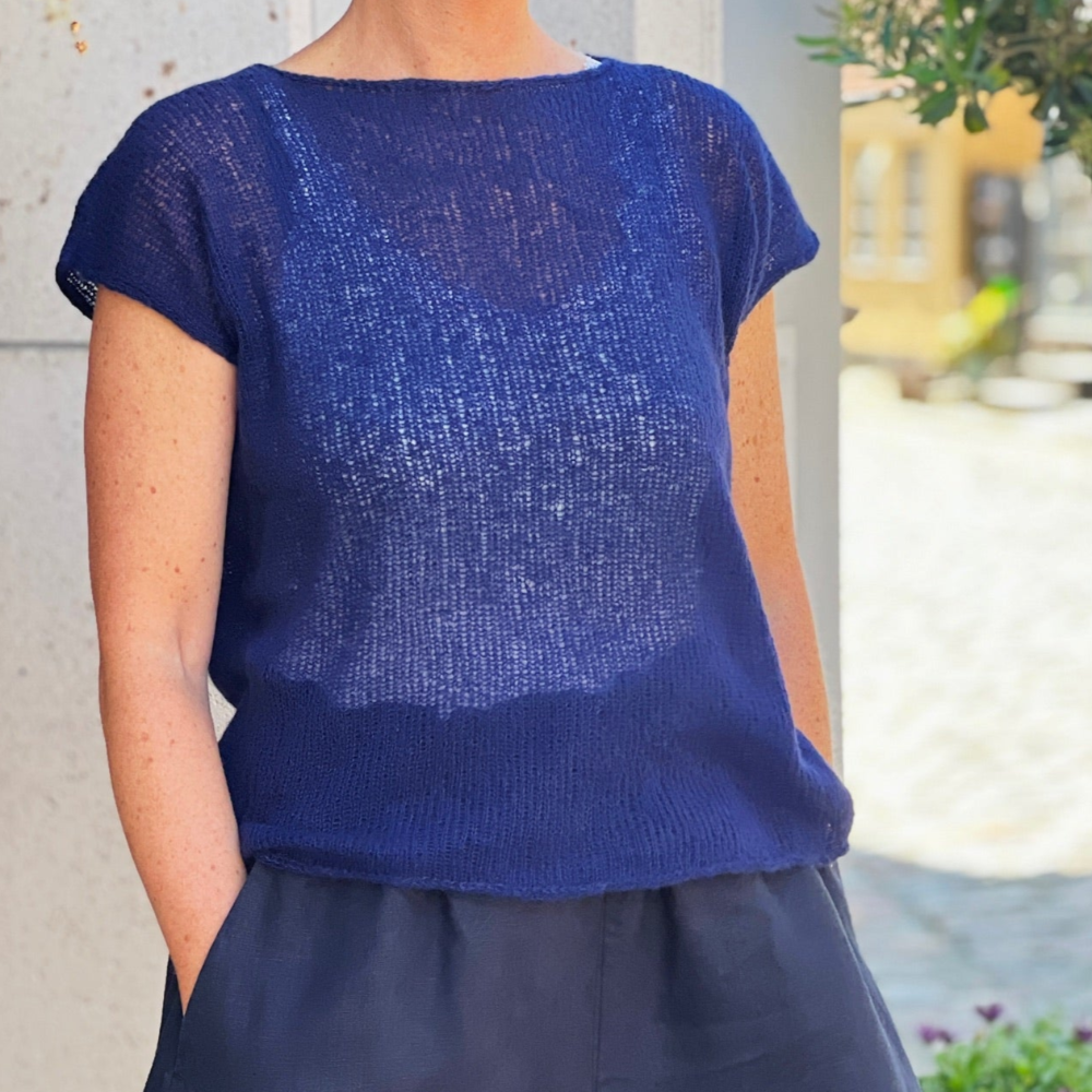 VERANO T-Shirt No. 2 - Strickpaket einfarbig