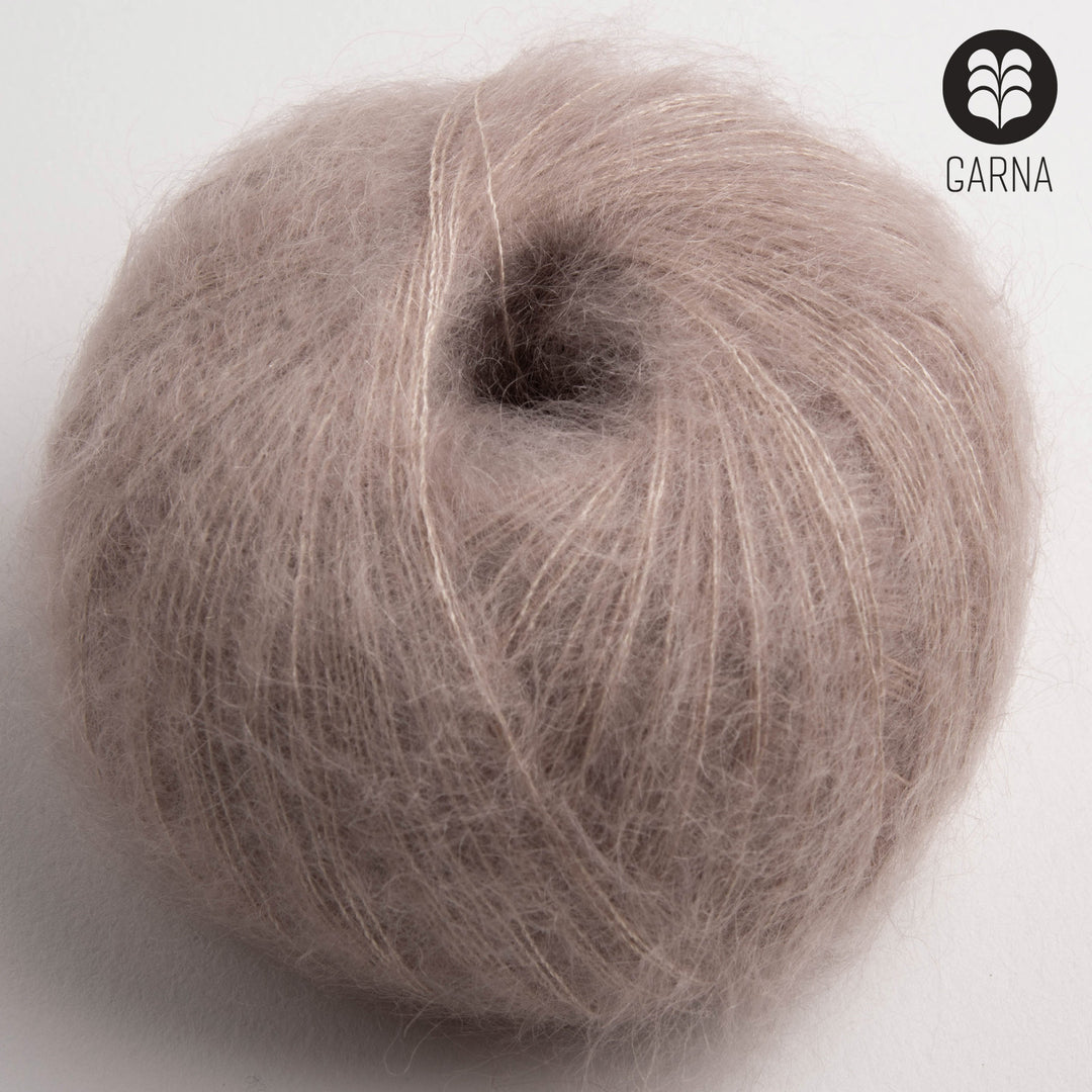 GARNA Cava Seiden-Mohair Garn: 260 Perlemors latte