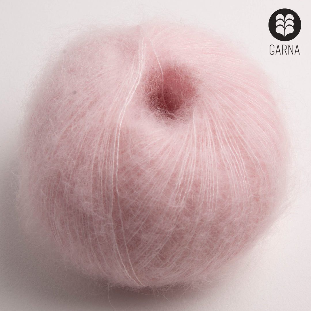 GARNA Cava Seiden-Mohair Garn: 310 Rosa