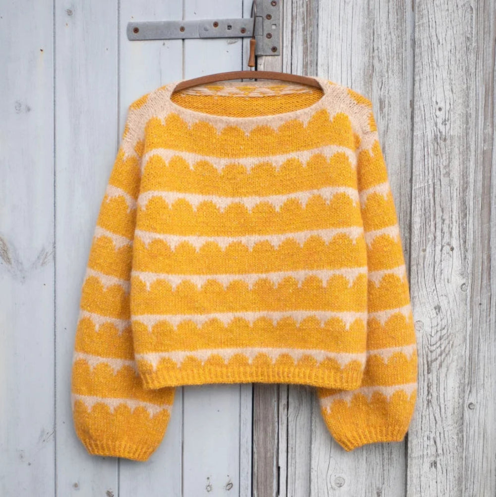 ROBINIA SWEATER Anne Ventzel - Garnpaket (ohne Anleitung) 2-farbig