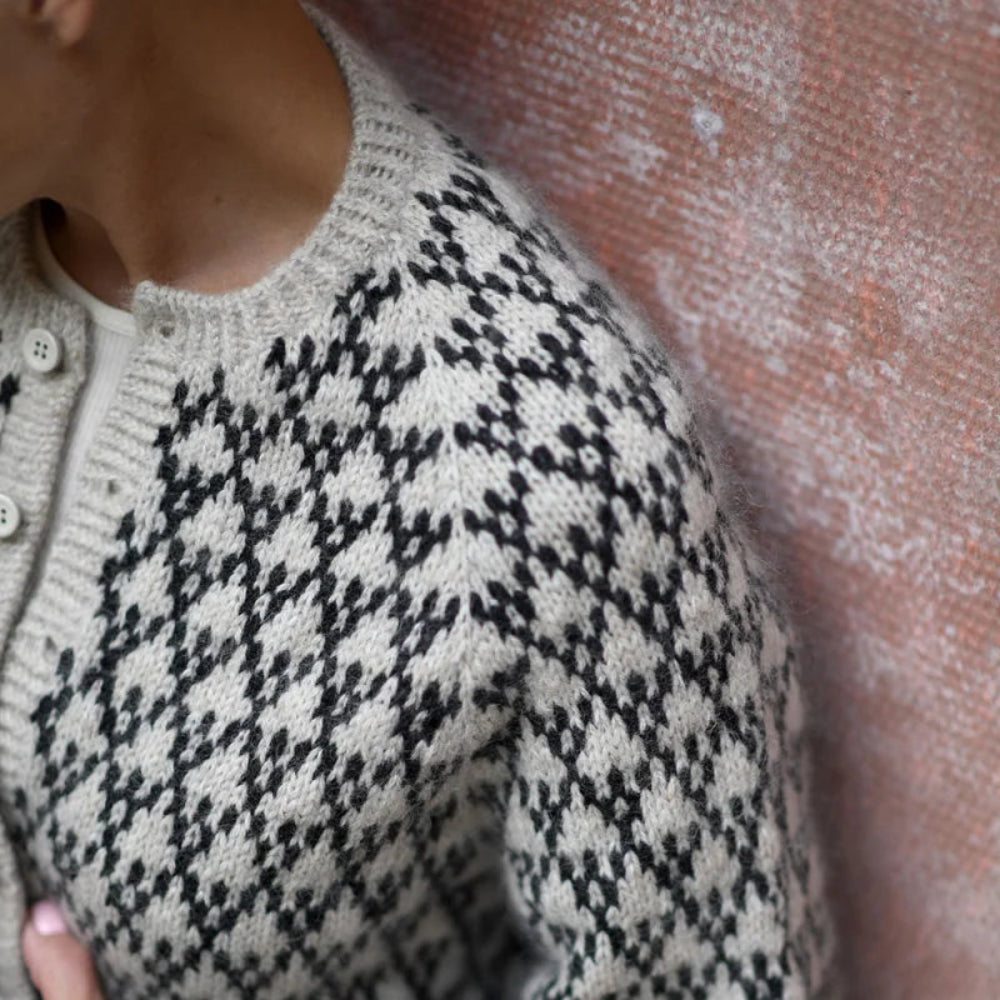 SPOT CARDIGAN Anne Ventzel - Garnset (ohne Anleitung) Mohair