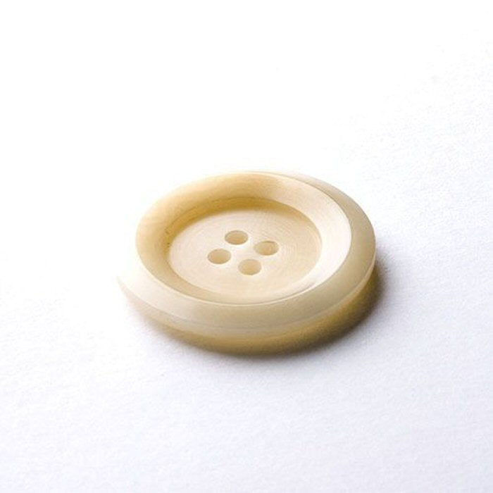 Corozonussknopf 4: Cremegelb – 15 mm
