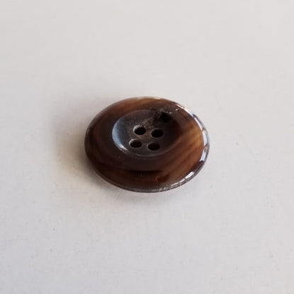 Büffelhornknopf 109 : Braun – 23 mm