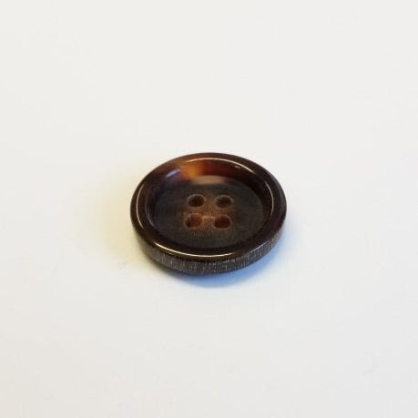 Büffelhornknopf 113 : Braun – 23 mm