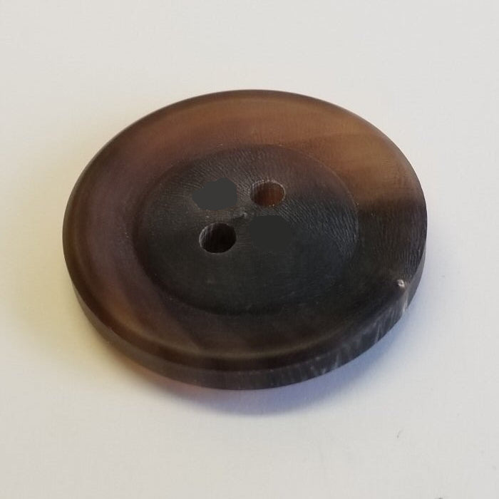 Büffelhornknopf 107 : Braun – 23 mm