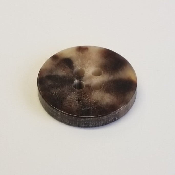 Büffelhornknopf 92 : Braun - 17 mm