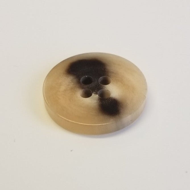 Büffelhornknopf 89 : Hell - 17 mm