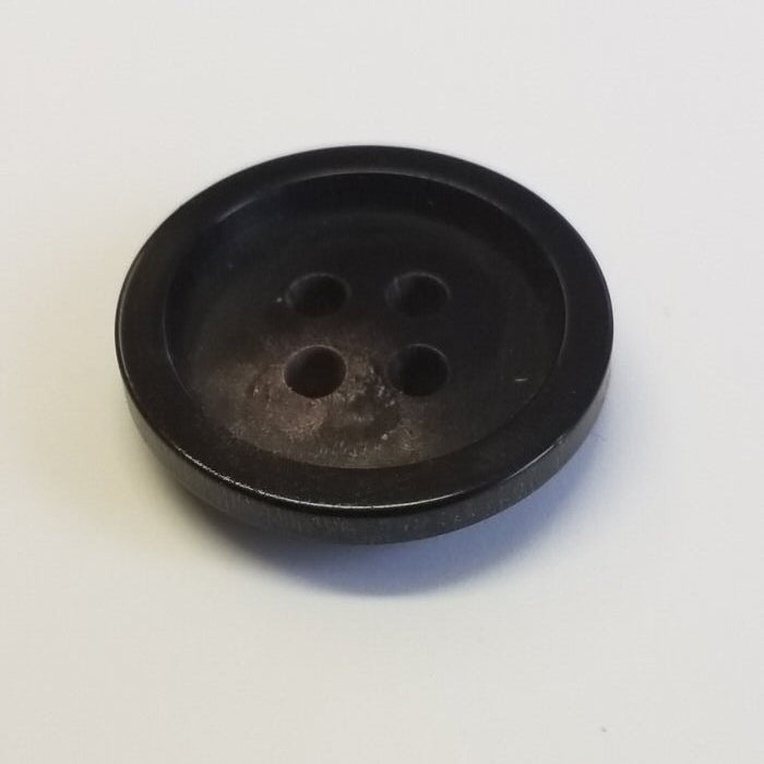 Büffelhornknopf 21 : Grau