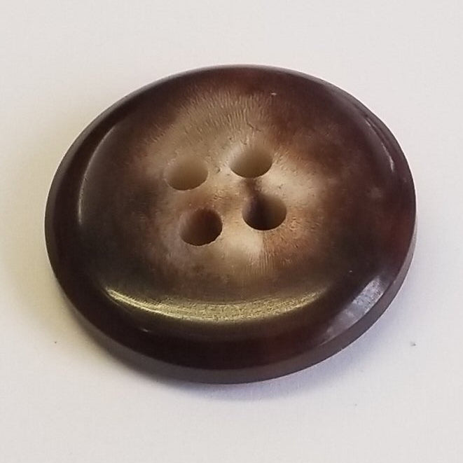 Büffelhornknopf 94 : Braun - 18 mm