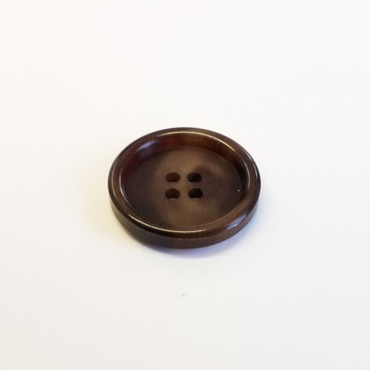 Büffelhornknopf 97 : Braun – 15 mm