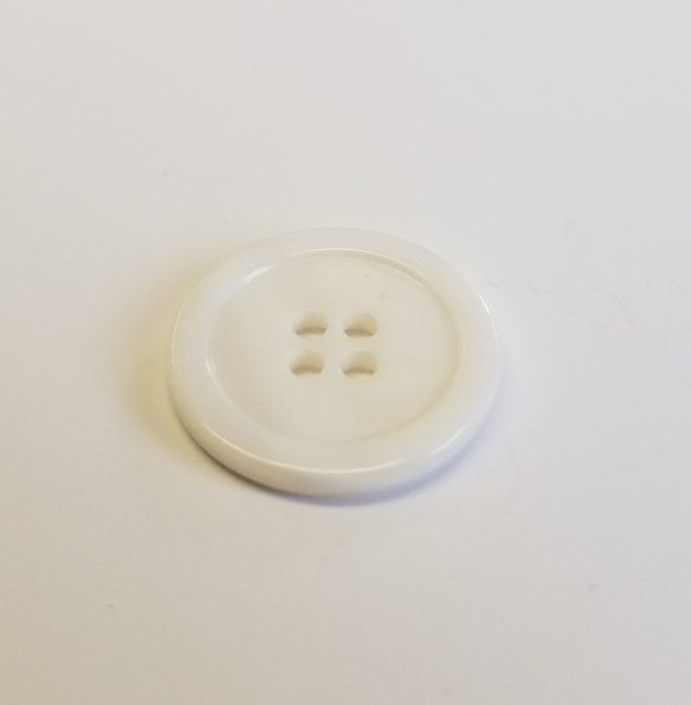 Perlmuttknopf 8 : Naturweiß – 17 mm