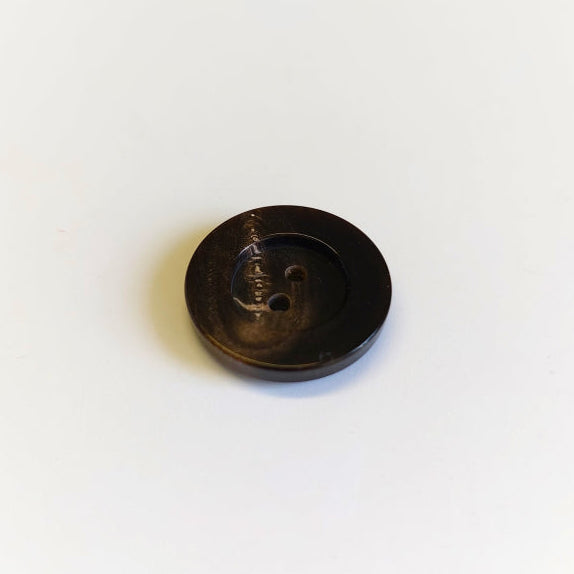 Büffelhornknopf 86 : Schwarz – 20 mm