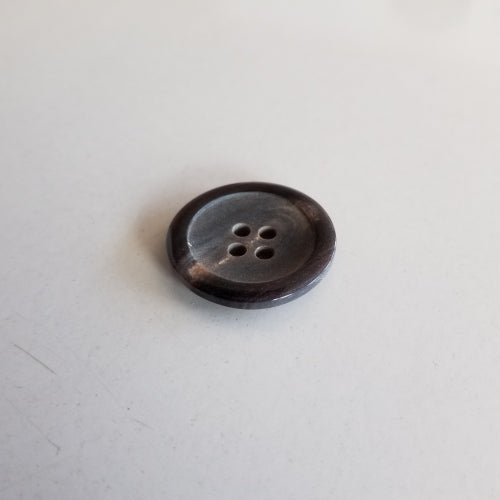 Büffelhornknopf 96 : Grau – 17 mm