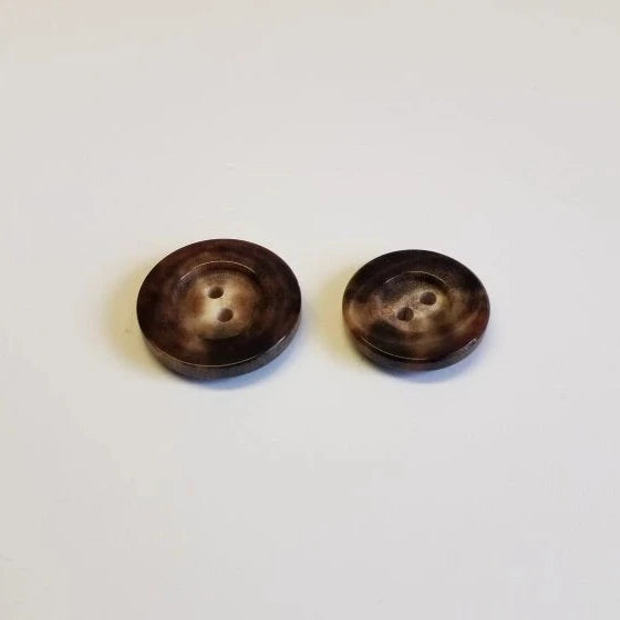 Büffelhornknopf 86 : Schwarz – 20 mm