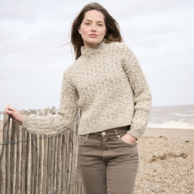 Bracken Sweater VesterbyCrea - Garnset (ohne Anleitung)