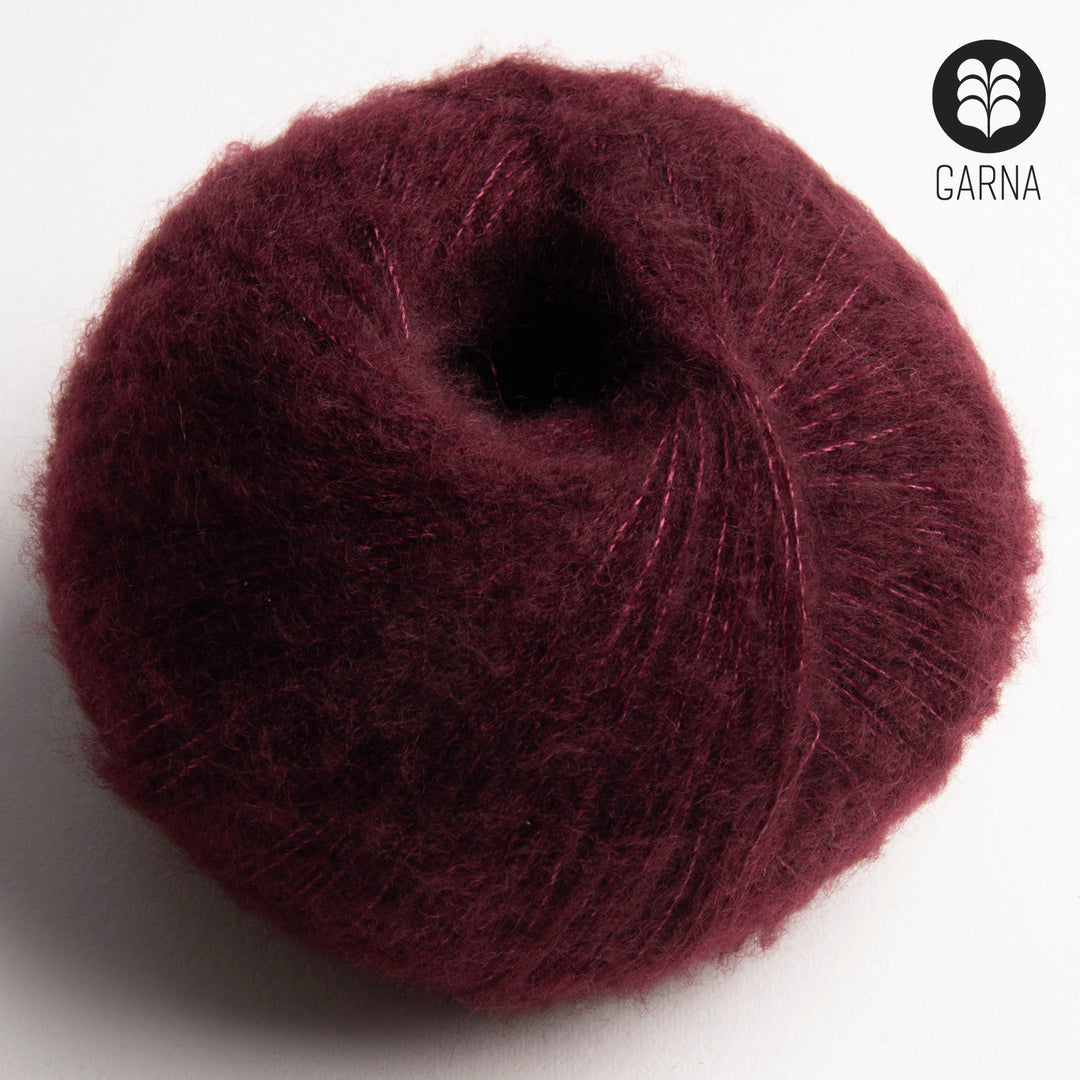 GARNA Cumulus Kaschmir-/Seidengarn: 395 Bordeaux