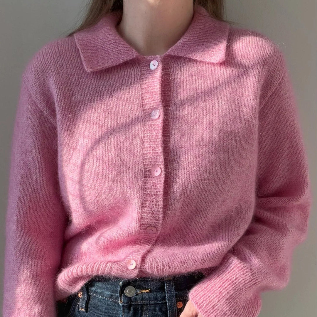 Charlie Cardigan MORECA KNIT - Garnset (ohne Anleitung) Kaschmir