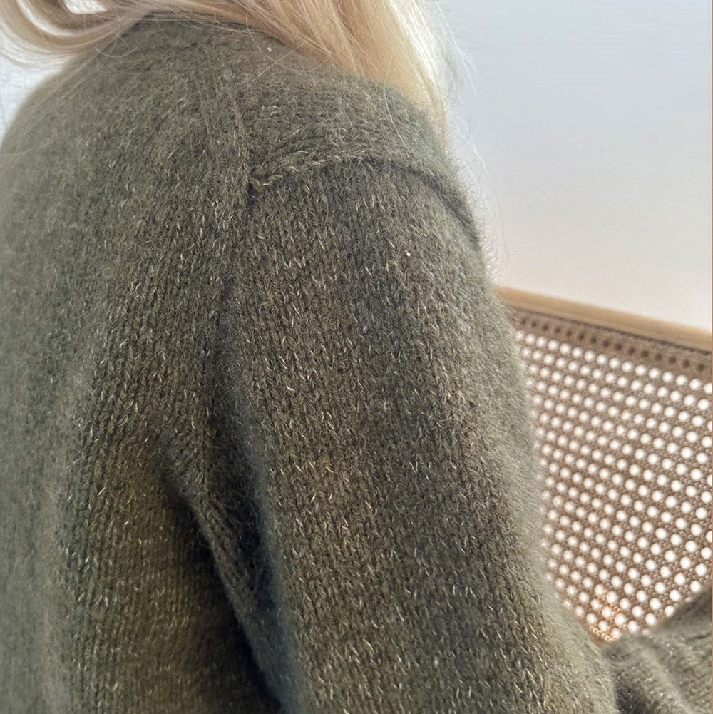 Chunky Mouliné Cardigan le knit - Garnpaket (ohne Muster)