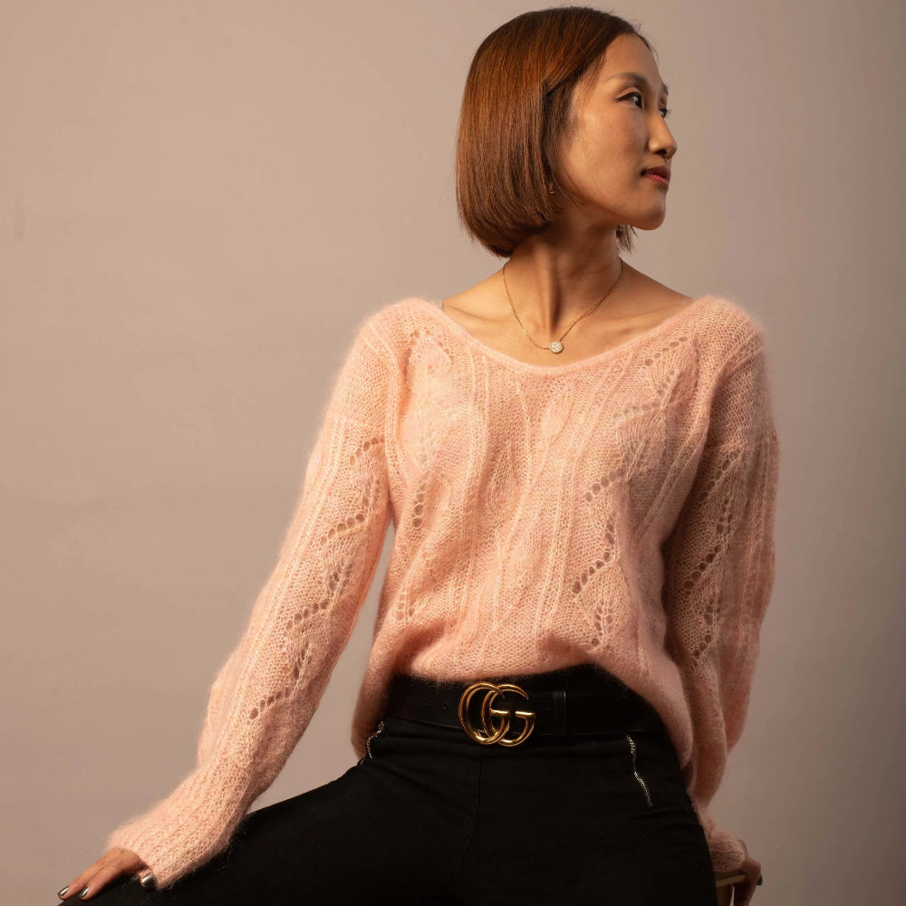  Dancing Leaves Jumper Atelier Ajour  – Strickset