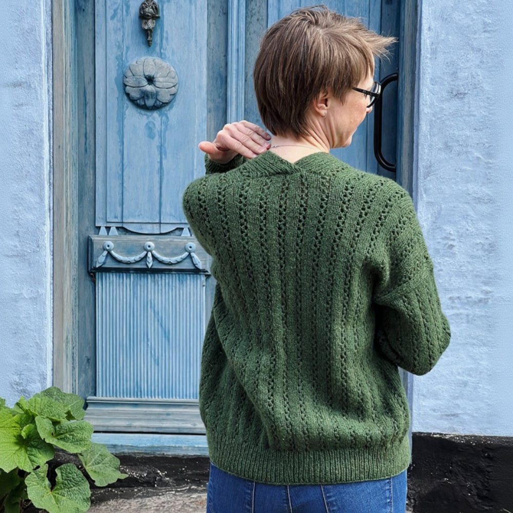 GARDEN Cardigan Ankestrick - Strickpaket Mohair 