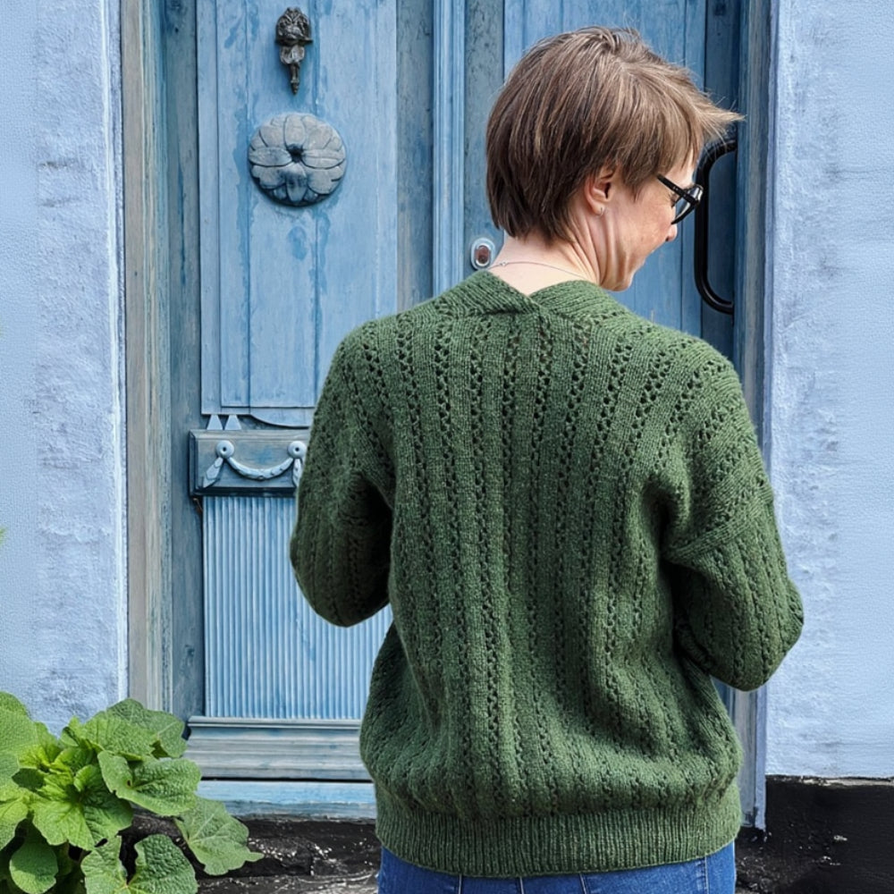 GARDEN Cardigan Ankestrick - Strickpaket Mohair 