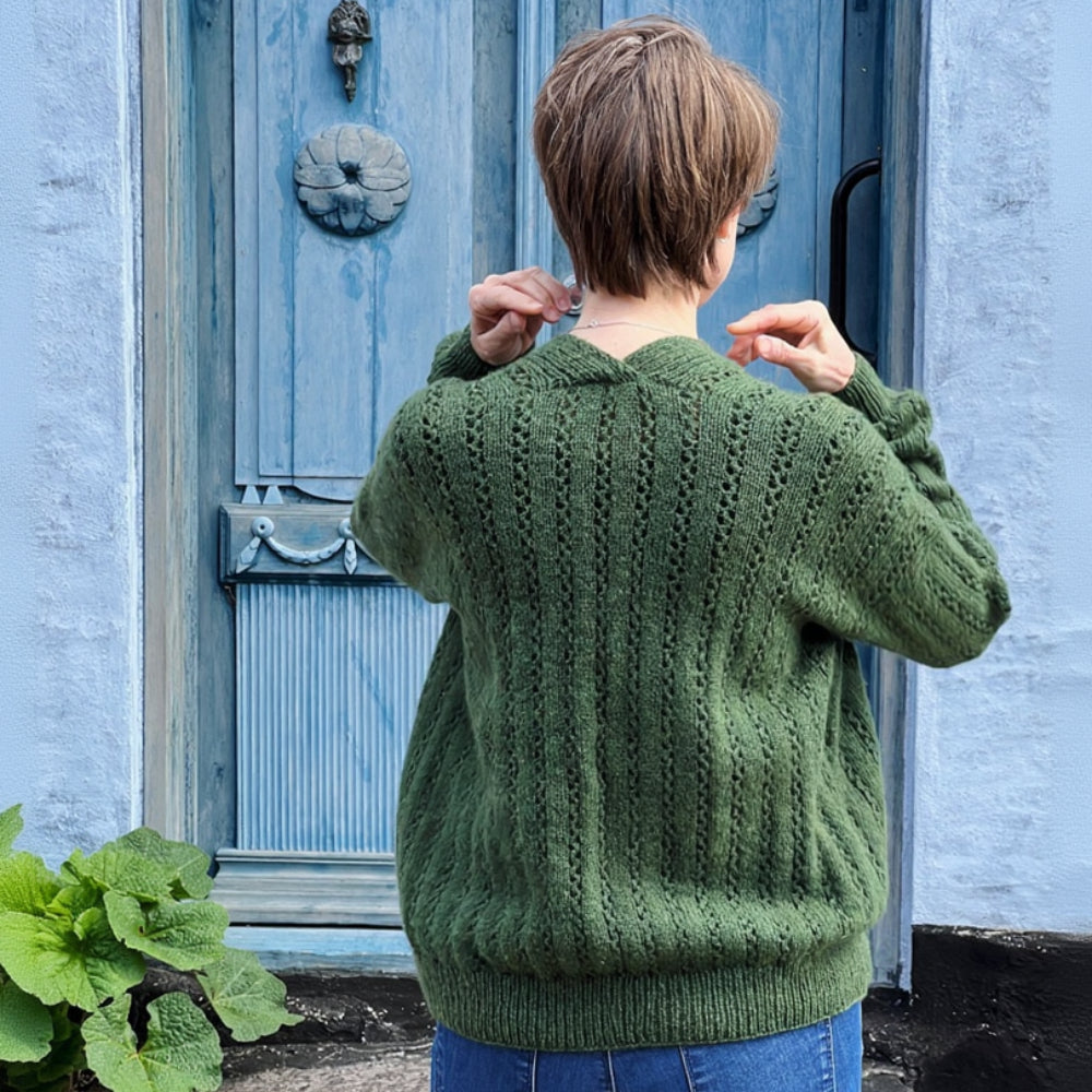 GARDEN Cardigan Ankestrick - Strickpaket Mohair 