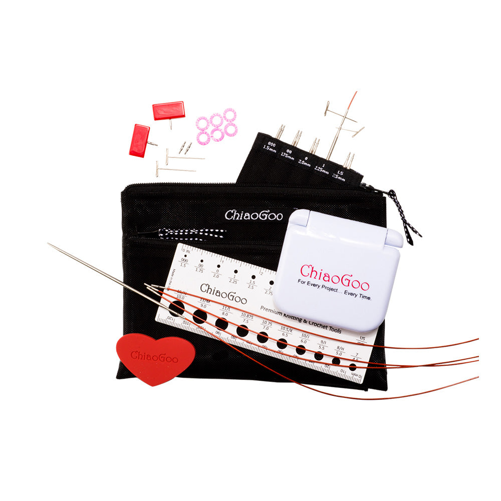 TWIST Stricknadelset aus Stahl im Etui