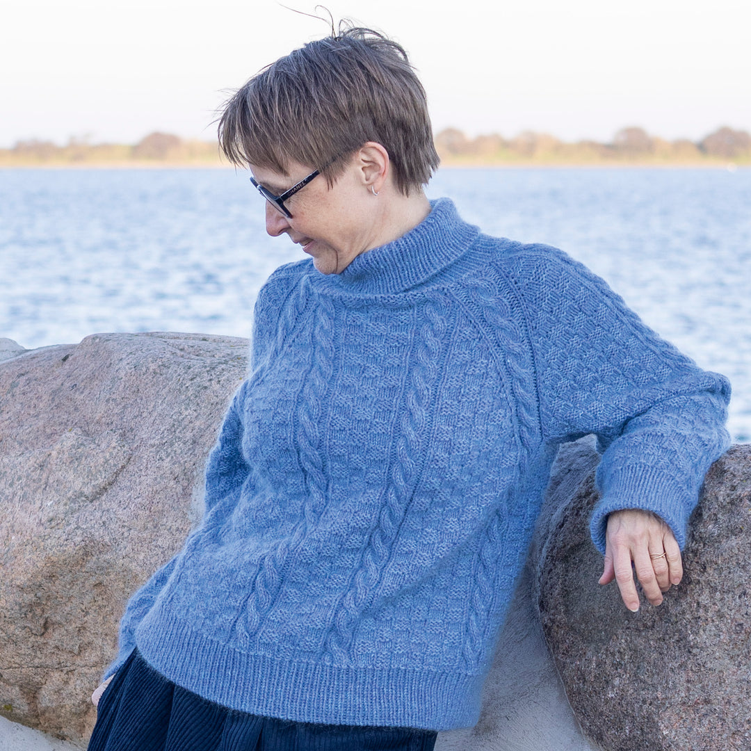 Gerda Sweater AEGYOKNIT - Garnpaket (ohne Anleitung) Kaschmir