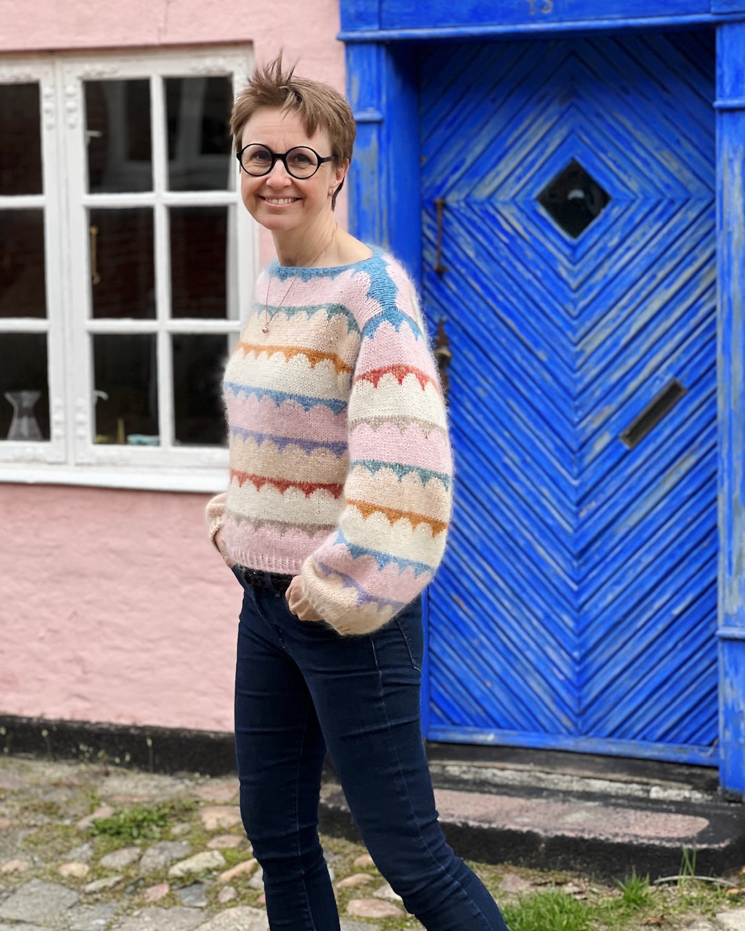 ROBINIA SWEATER Anne Ventzel - Strickpaket komplett mehrfarbig