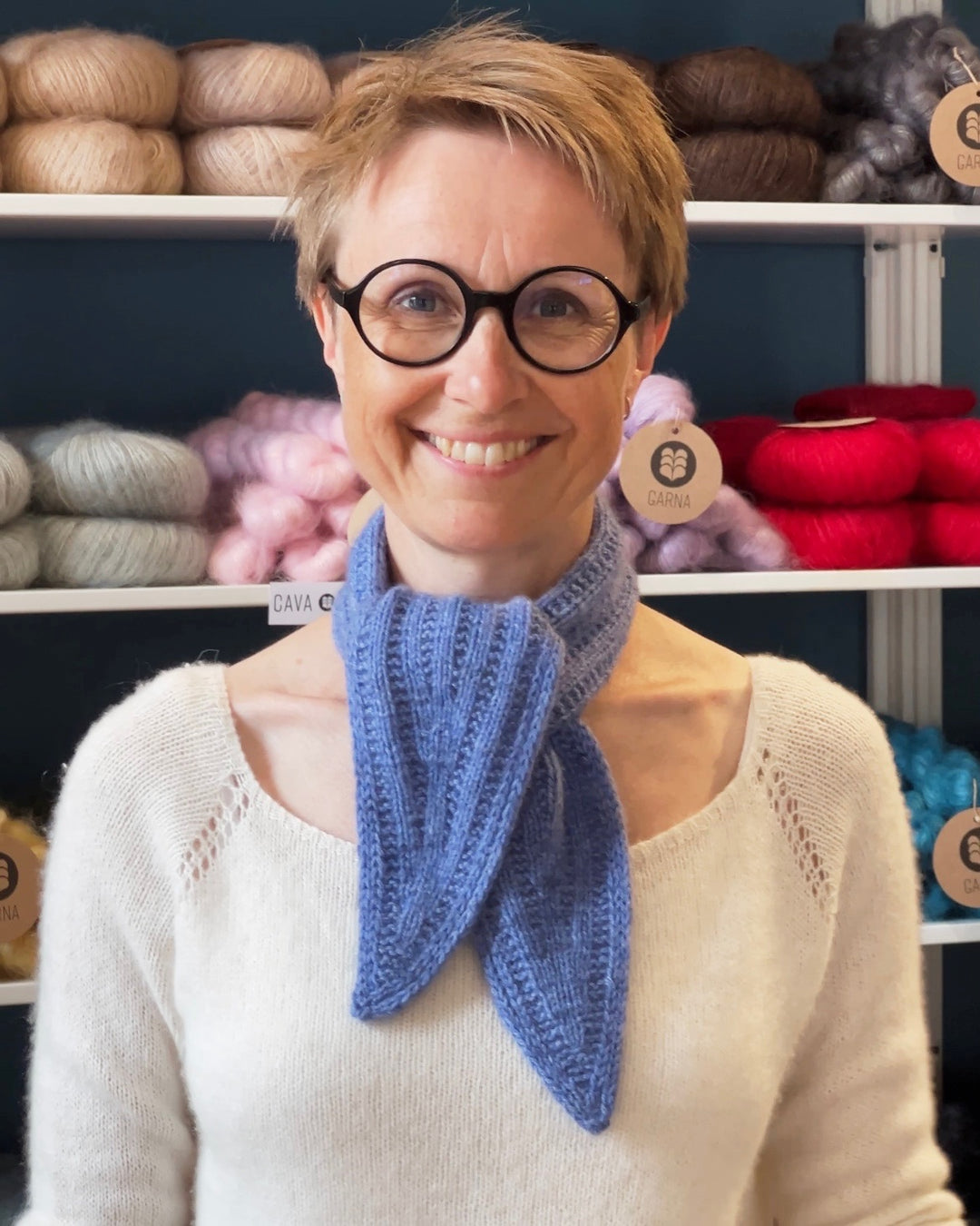 SOLA SCARF Anne Ventzel - Strickpaket (ohne Anleitung) Kaschmir/Lammwolle