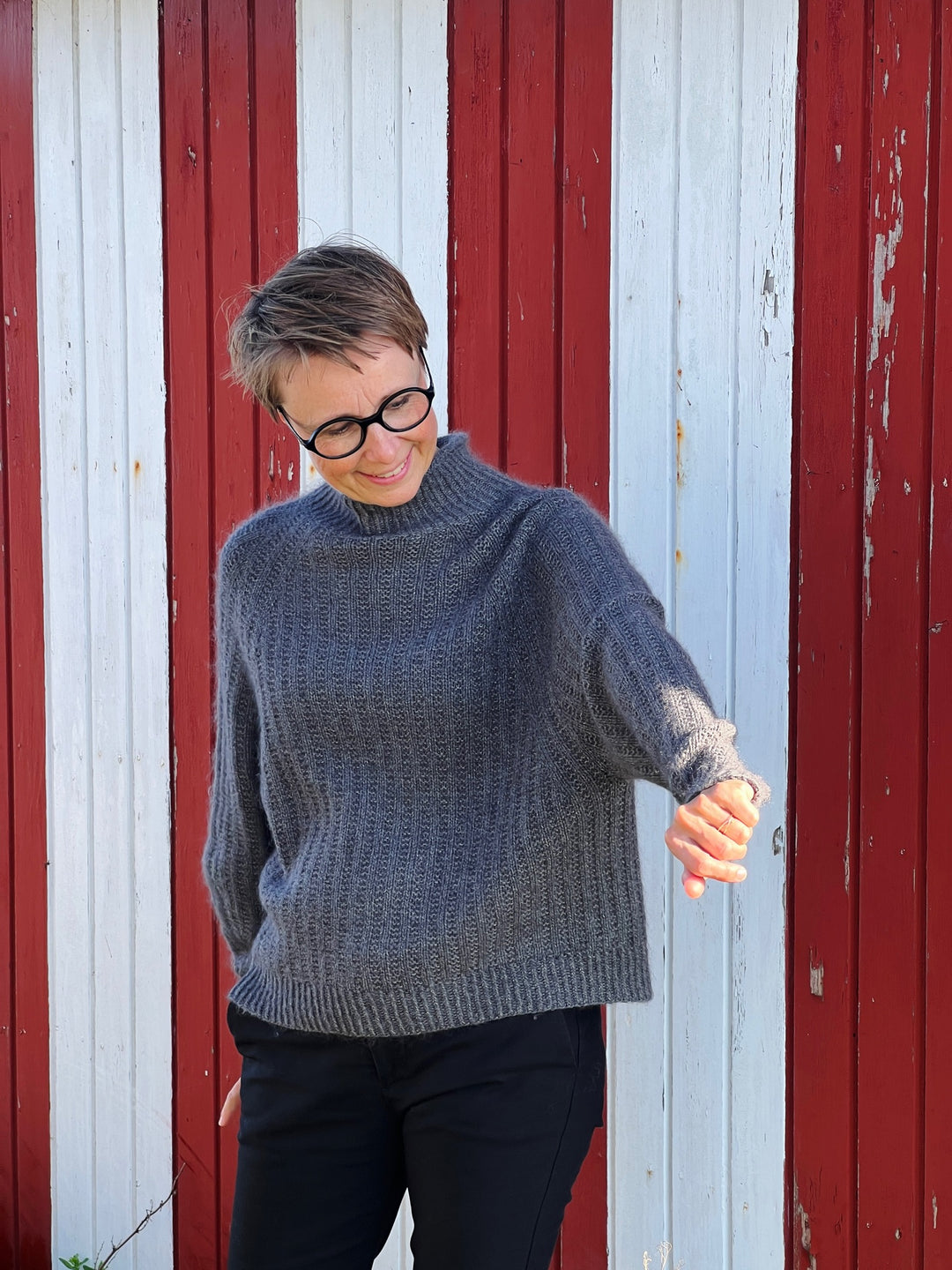 Ribbed Jumper Anne Ventzel - Garnpaket (ohne Anleitung) Kaschmir