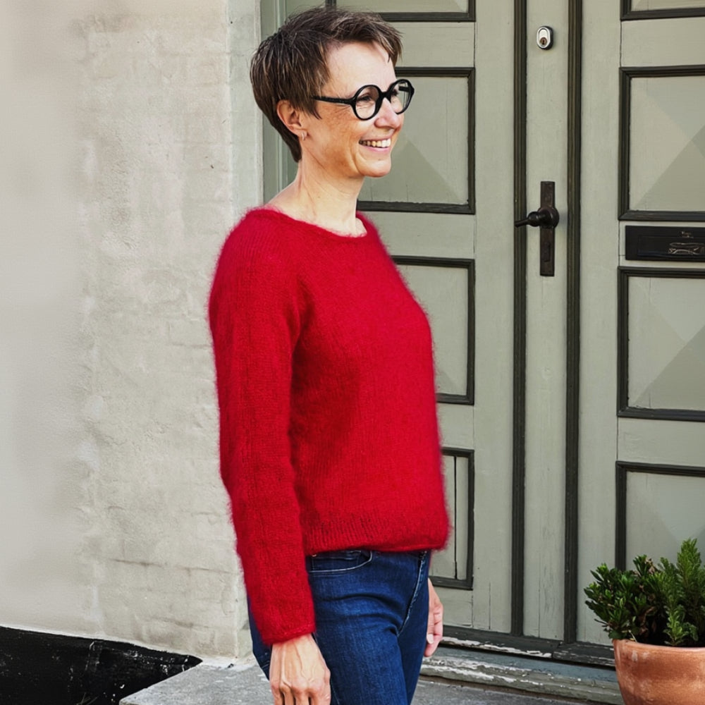 Kumulus Bluse O-neck PetiteKnit - Strickset Kaschmir