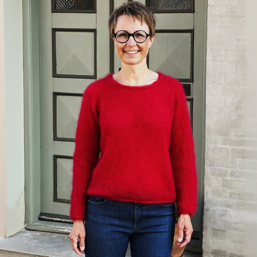 Kumulus Bluse O-neck PetiteKnit - Strickset Kaschmir