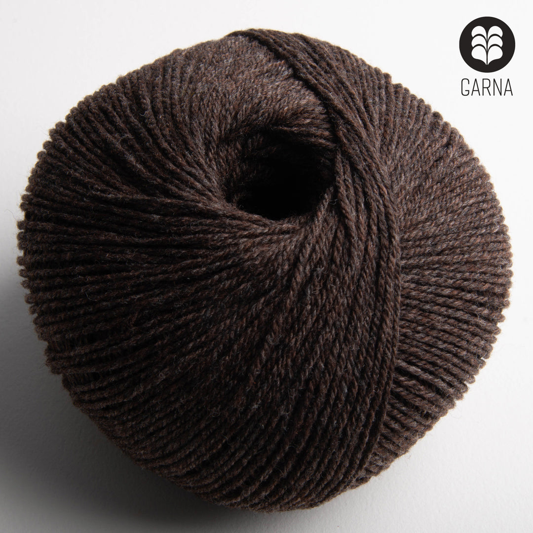 GARNA Nobilis superfeine Lammwolle : 285 Mørkebrun