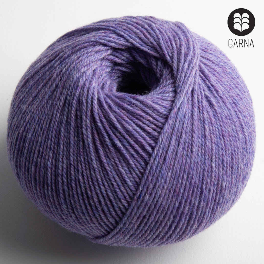 GARNA Nobilis Superfin Lammeuld garn : 840 Meleret Lavendel.