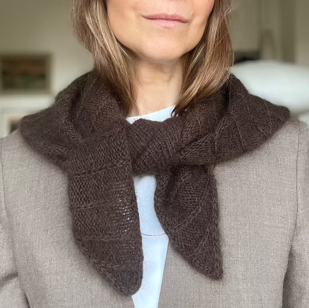 Linea Scarf Triangular Refined Knitwear Garnset (ohne Anleitung) aus Kaschmir