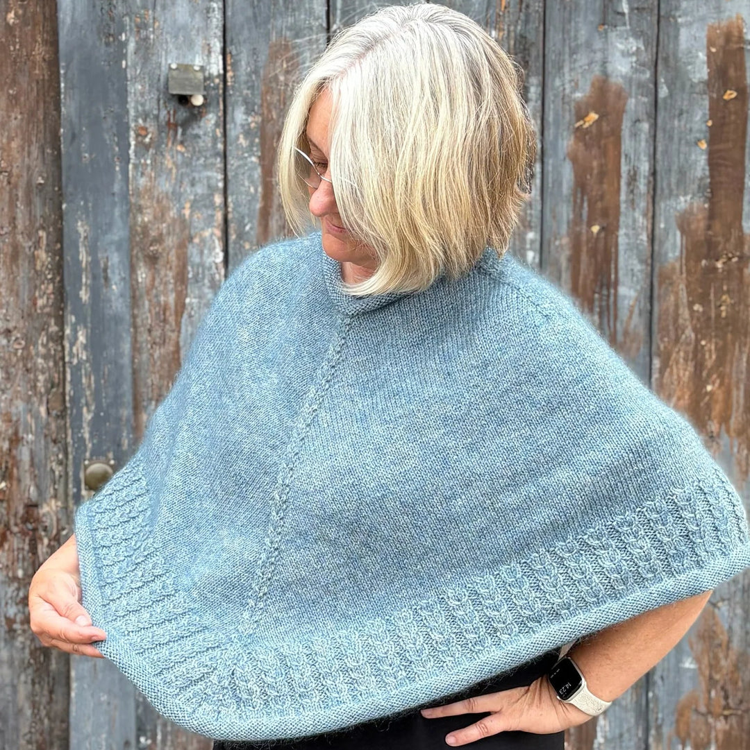 Lizzie Poncho HolstKnit – Garnset (ohne Anleitung) Mohair