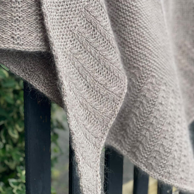 Lizzie Sjal HolstKnit - Garnset (ohne Anleitung) Mohair