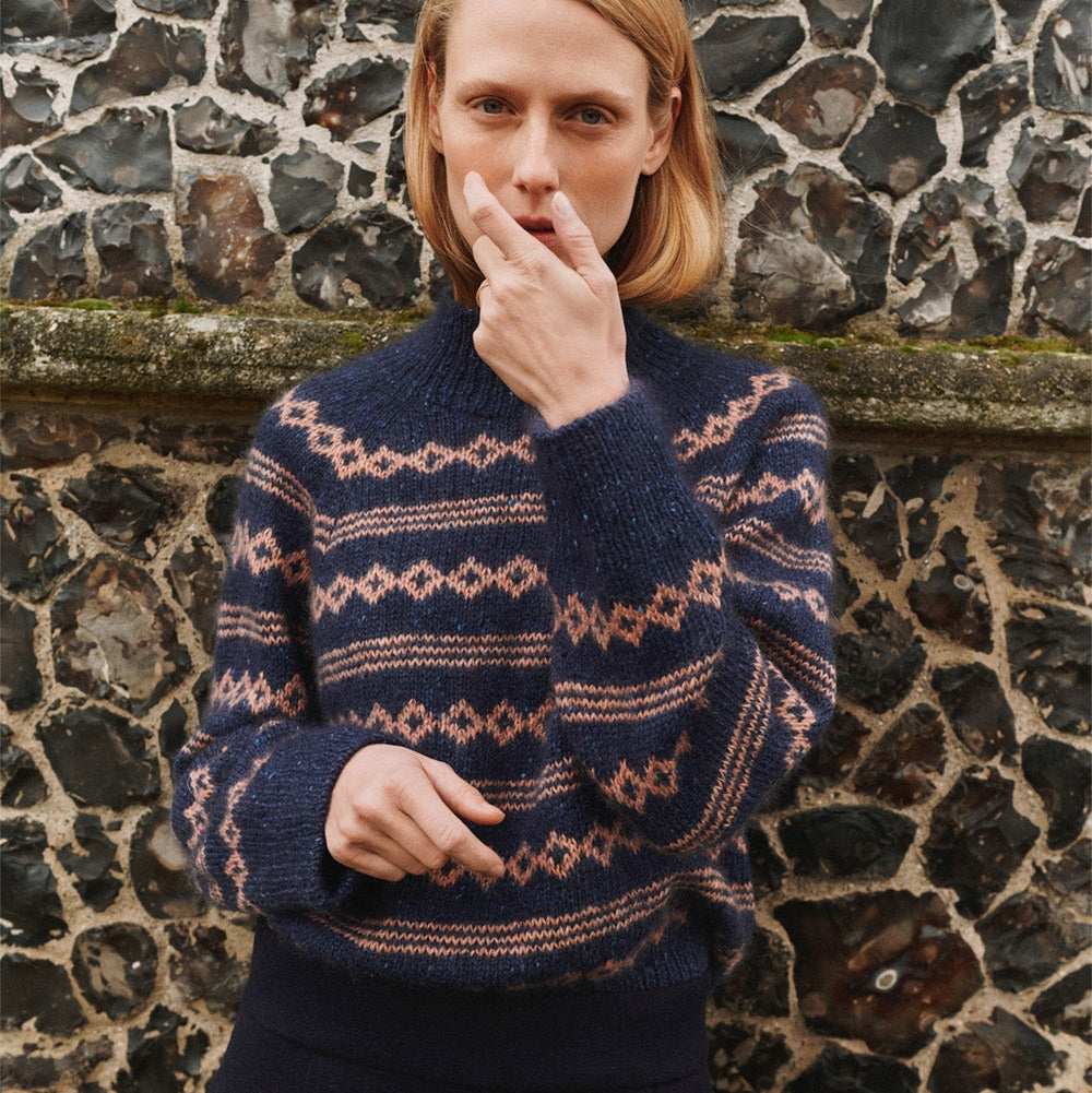 Mikala Sweater le knit - Garnset (ohne Anleitung) Kaschmir