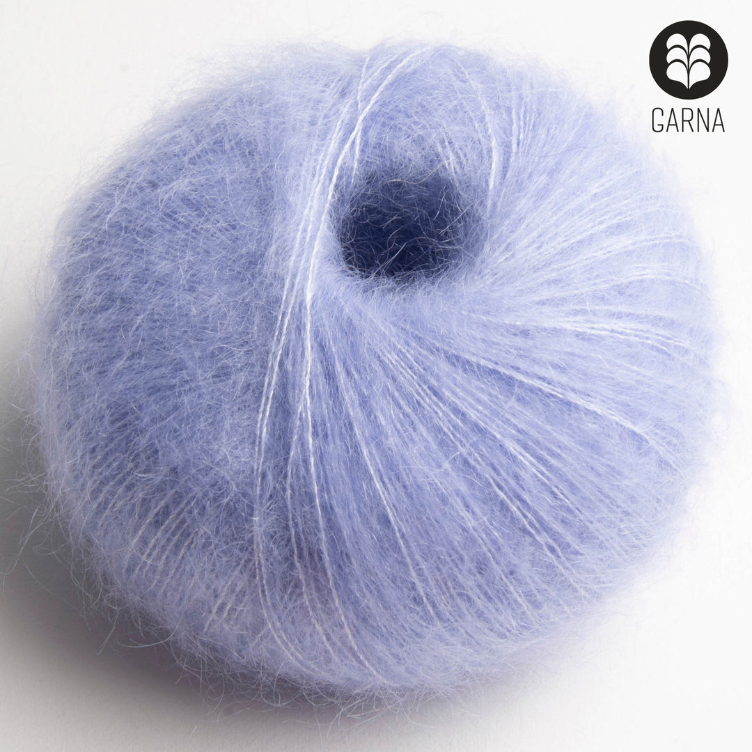 GARNA Cava Seiden-Mohair Garn: 815 Lys lavendel