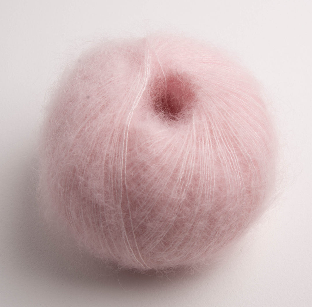 GARNA Cava Seiden-Mohair Garn: Rosa