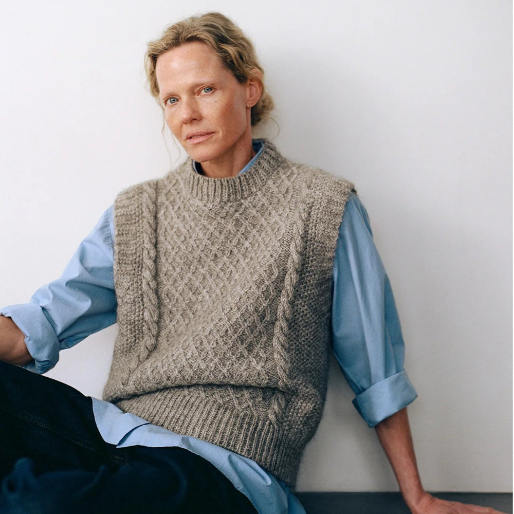 Oda Vest SKALL - Garnpaket (ohne Muster) Kaschmir