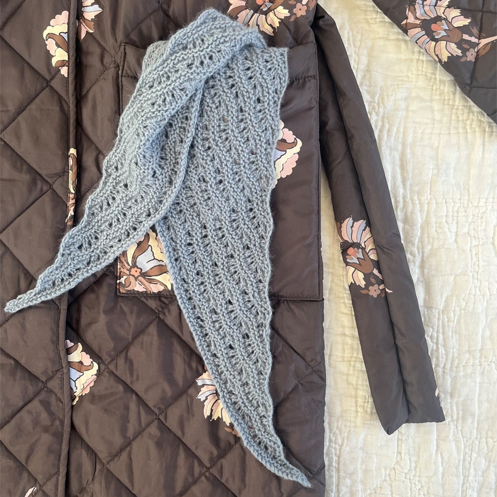 Peacock Scarf le knit  - Garnset (ohne Anleitung) Kaschmir