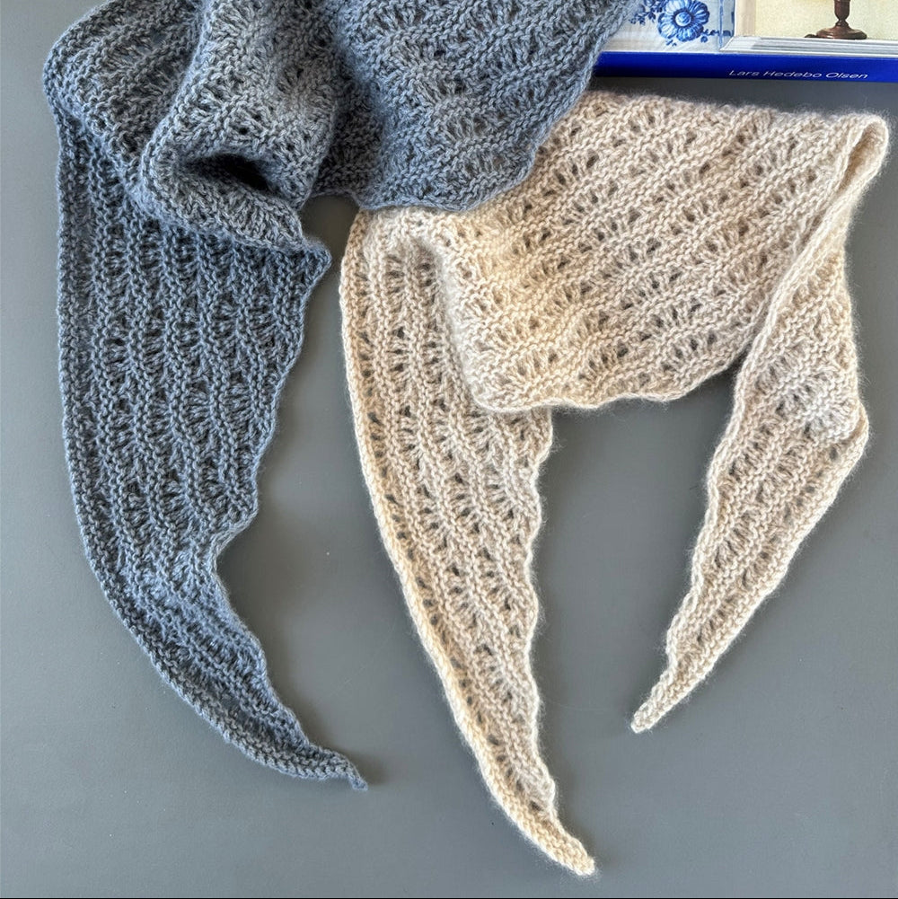 Peacock Scarf le knit  - Garnset (ohne Anleitung) Kaschmir