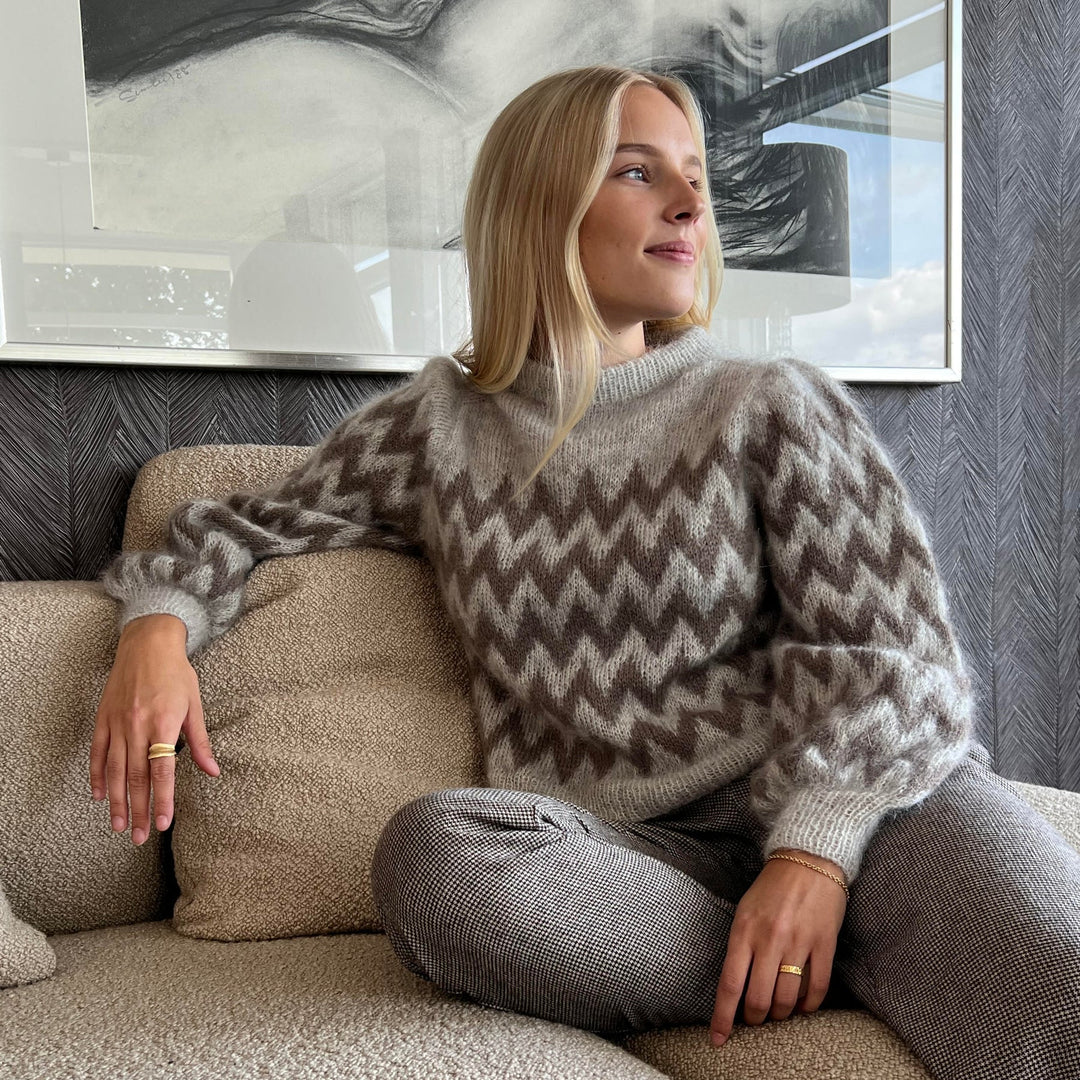 PUFFY ZIGZAG norgardknit  - Garnpaket (ohne Anleitung) Mohair