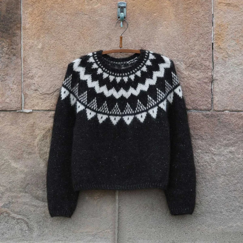 SELENE SWEATER Anne Ventzel – Garnset (ohne Anleitung) Baby-Suri-Alpaka